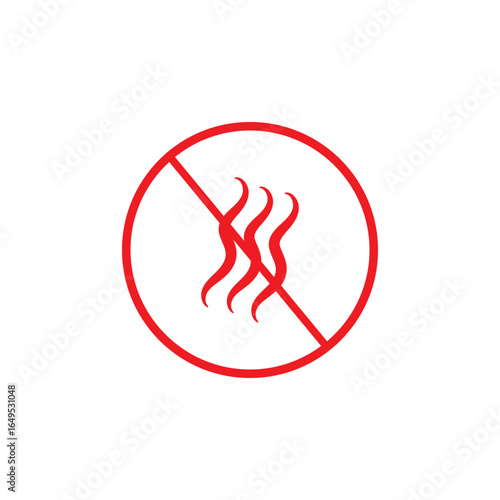 Anti-bad smell icon. Stop the bad smell of icons. no bad smell, odor, no smoking vector icon . EPS 10  .