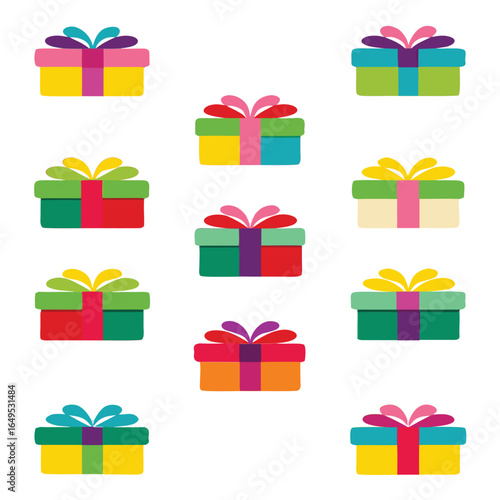 gift boxes vector illustration