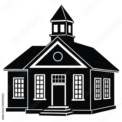 Classic colonial style classroom building architecture