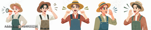 farmer character vector is shouting