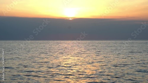 sunset in the sea