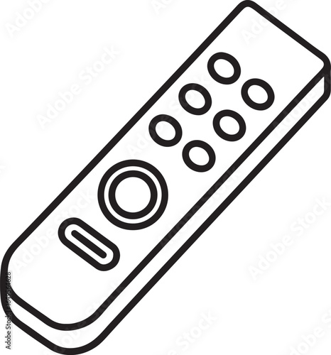 remote control line art, coloring book page line art drawing, vector and illustration
