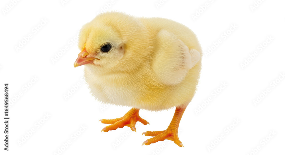 Obraz premium Isolated Yellow Chick