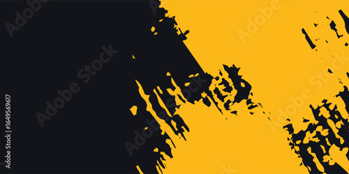 Dots pop art comics sport style vector illustration. Dots halftone yellow and black color pattern gradient grunge texture background.