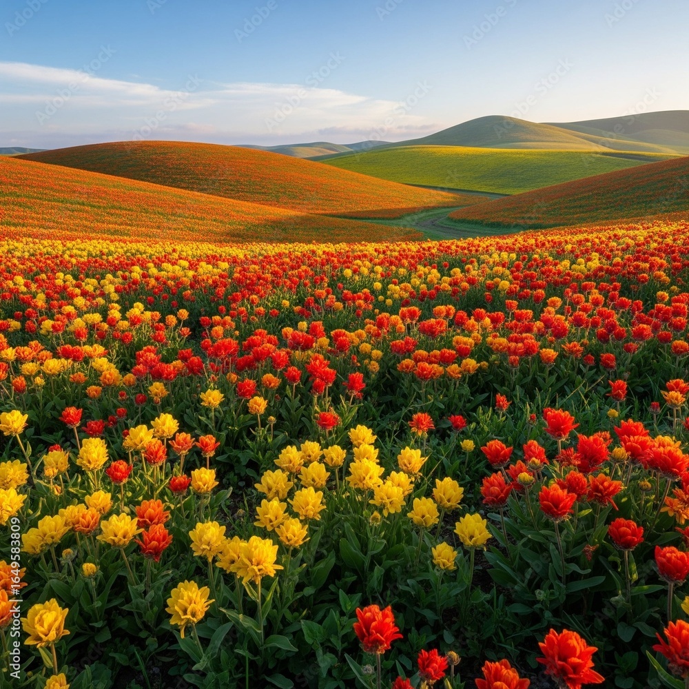 Fototapeta premium field of flowers