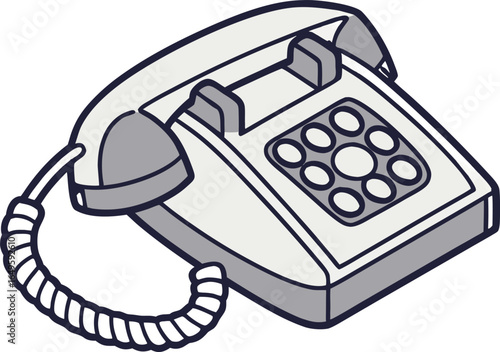 Vintage Telephone on Black Background retro classic