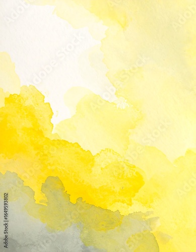 Abstract watercolor painting of clouds