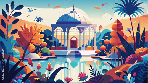 taj mahal in the morning