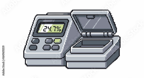 Digital Laboratory Balance with LCD Display and Open Sample Chamber for Scientific Weighing