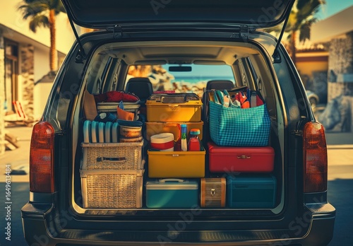 Wallpaper Mural Packed SUV, beach vacation ready Torontodigital.ca