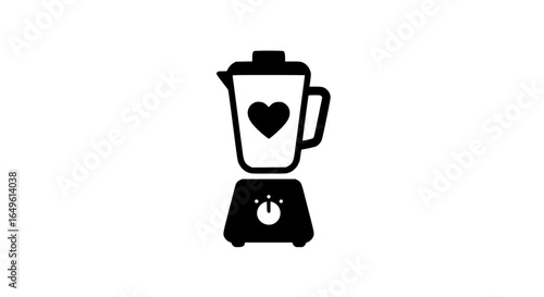 Blender minimalist black and white icon