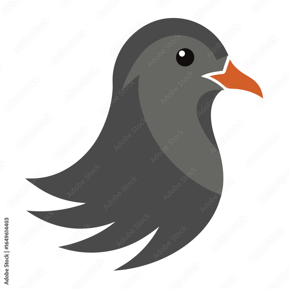 Fototapeta premium Bird dove icon logo vector 