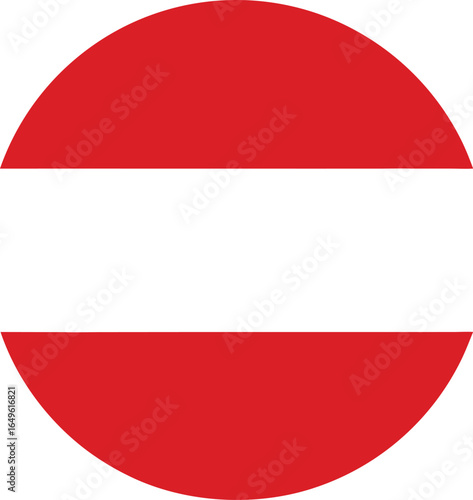 Free Download Simple red no entry road sign in flat circular style - GFXLoad