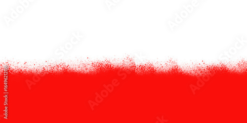 Abstract digital art featuring a stark horizontal division between a solid black upper section and a vibrant red lower section with a fiery textured transition