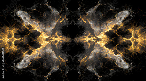 Dramatic black background featuring bright yellow and white flames creating a fiery atmosphere