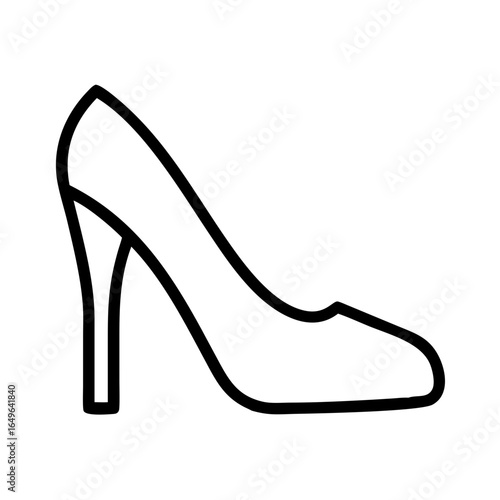 Shop elegant high heel shoes outline vector for women fashion footwear style and design online now