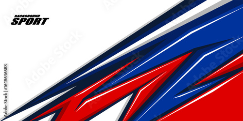 Abstract sporty background. Abstract racing graphic design, vector design for vehicle wrap, jersey, gamer, esport, racing car, rally, and adventure ready to print.
