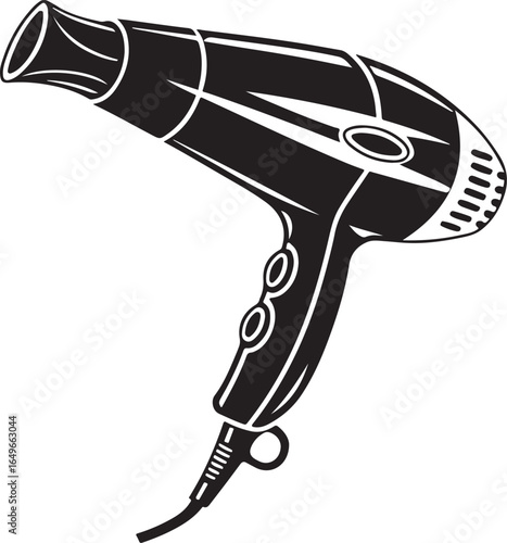 hair dryer isolated on white