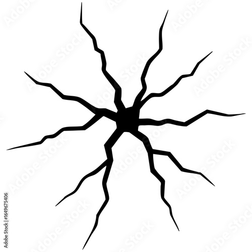 crack icon vector