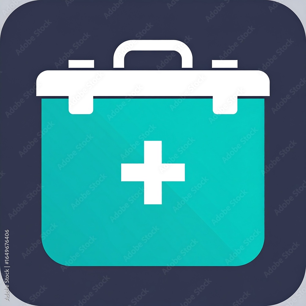 Medical first aid kit icon Medical first aid kit icon