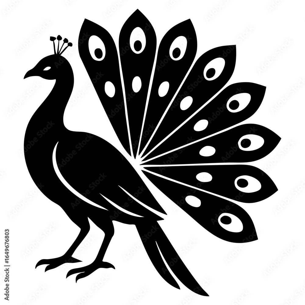 Obraz premium peacock icon vector