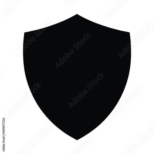 Escudo Medieval with Red and Black Strip