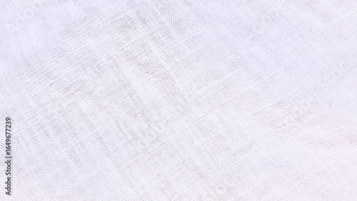 Photography subtle white linen fabric texture with diagonal weave pattern for minimal backgr