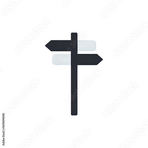 Wallpaper Mural Directional Signpost: Choices, Paths, and Decisions - Minimalist Graphic Design Torontodigital.ca