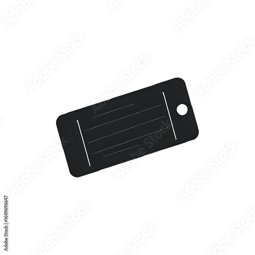 Miniature Rectangular Black Panel: Perfect for Craft Projects & Models