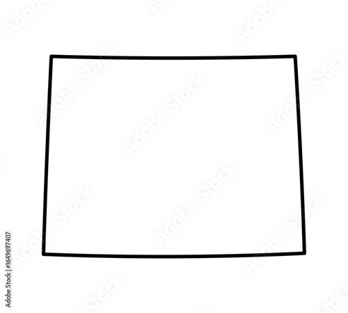 Wyoming state map outline