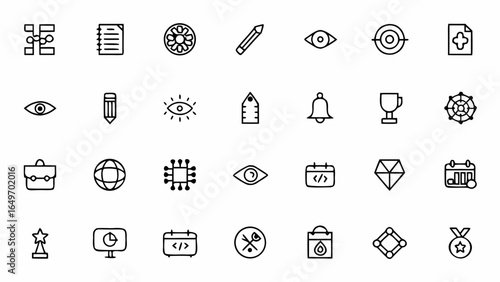 Personal Development Action Plan Icons – Self-Improvement Steps