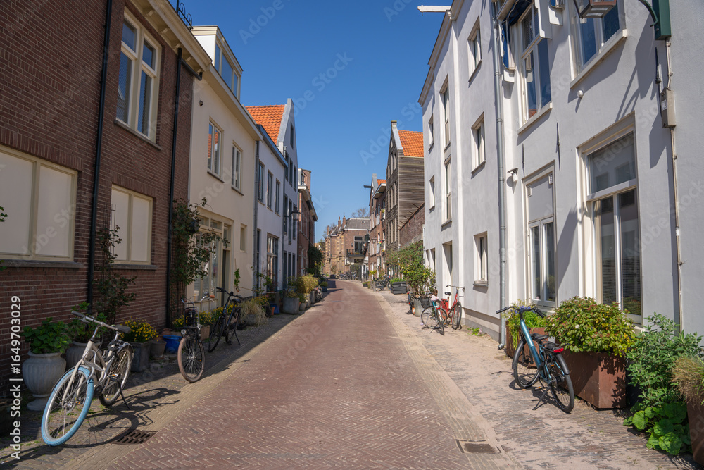 Obraz premium Alleyway in Haarlem, Netherlands