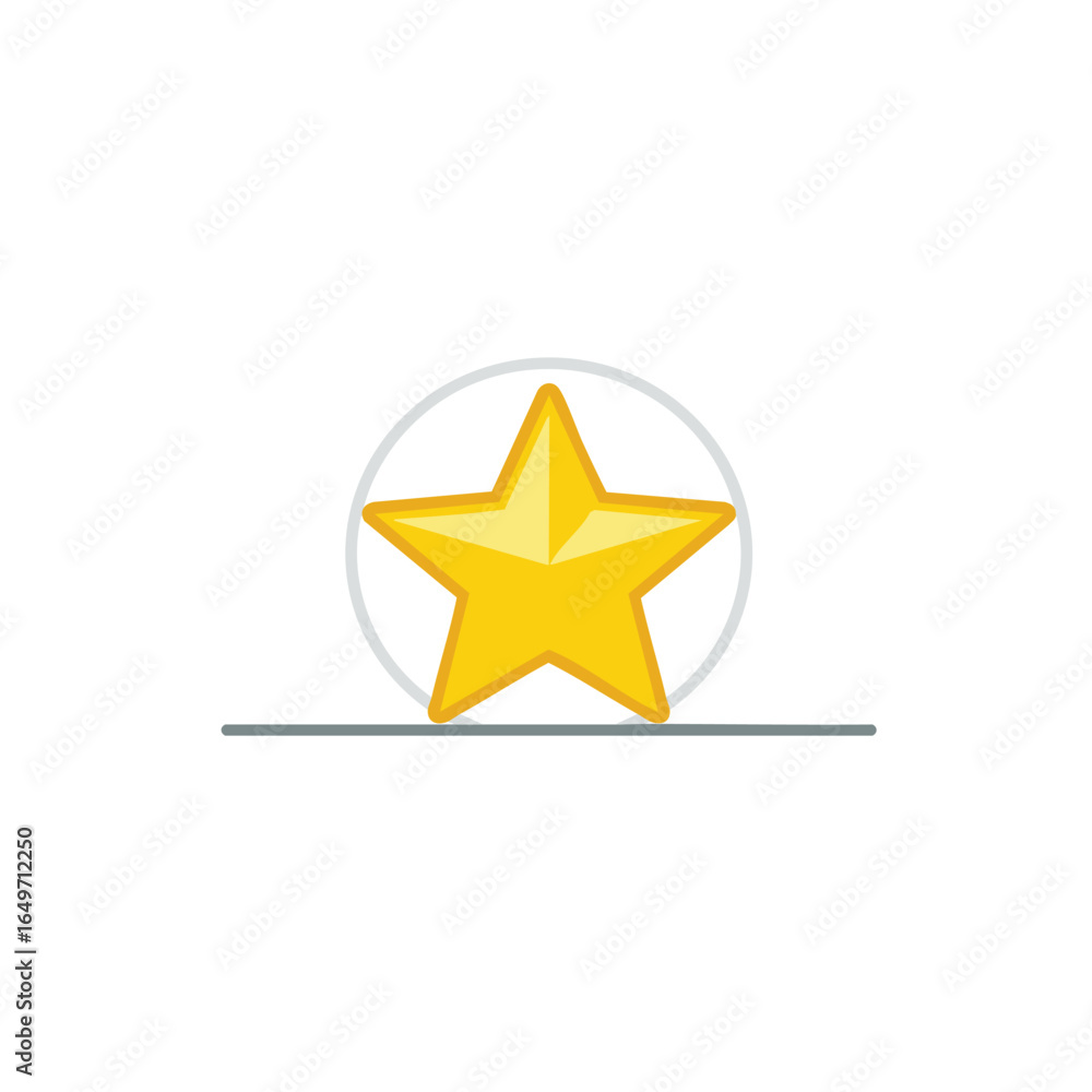 Fototapeta premium Golden star on black
