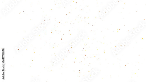 Golden confetti falling over on transparent background background. luxury sparkling, gold confetti, Gold sparkle ,splatter border, falling gold confetti. Realistic falling 3D gold confetti