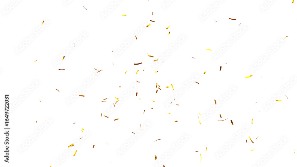 Obraz premium Golden confetti in white bright background. Sparkling Gold Confetti Falling transparent background PNG. PNG Gold confetti top border background glitter celebration. confeti transparent.