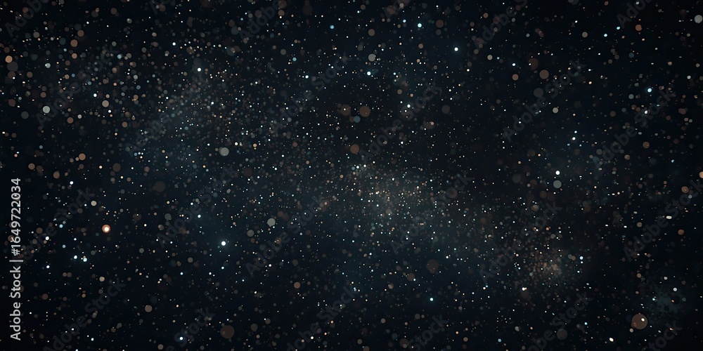 Obraz premium Detailed cosmic dust particles scattered across a dark background.