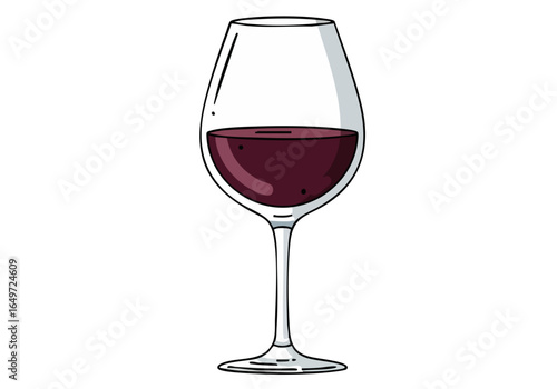 A stylish glass of red wine with a captivating swirl, presented with the tagline 'Sip Savor Moment.'  Clean, modern illustration perfect for lifestyle and beverage marketing.