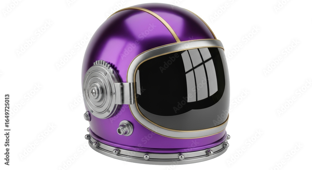 Fototapeta premium Isolated Purple Space Helmet