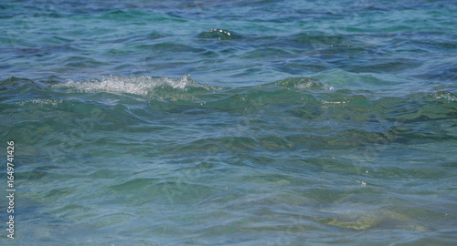 Sea water - texture, blue aqua, waves.
