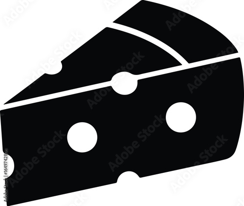 Delicious Wedge of Swiss Cheese Icon.