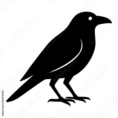Professional Raven Design Icon.
