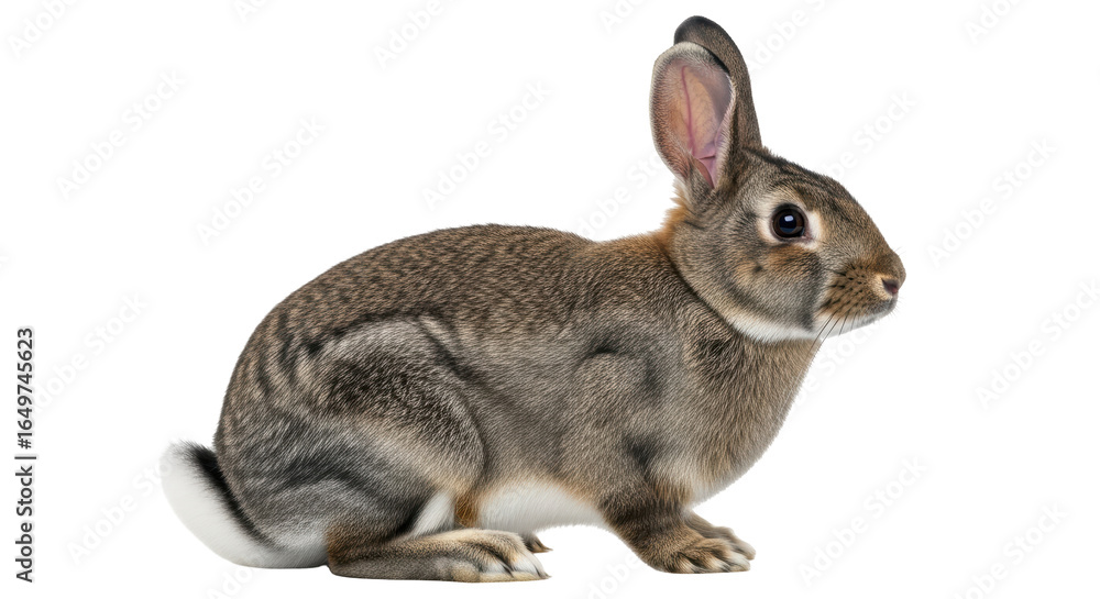 Obraz premium Isolated Wild European Rabbit