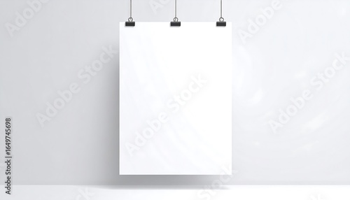 Blank poster mockup