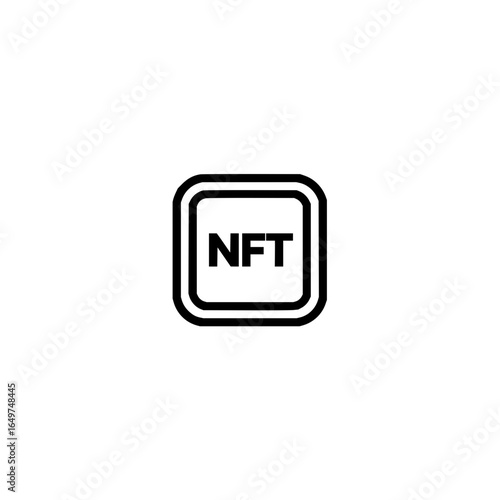 Nft blockchain digital asset crypto art token collectible cryptocurrency non fungible token icon symbol