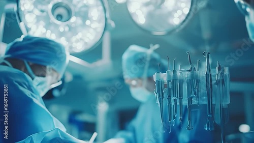 Surgeons operating room surgery tools.