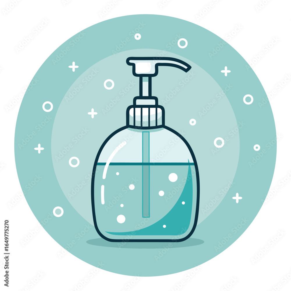 Obraz premium blue water bottle