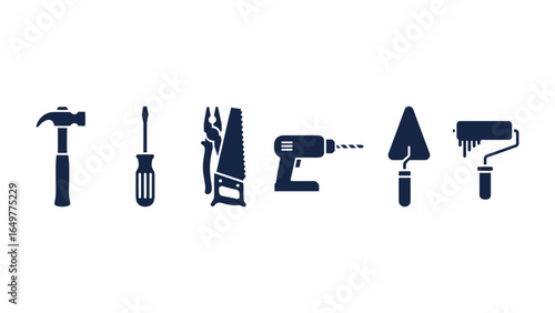 Essential Tools for the Builder: An illustrative representation showcases a curated collection of fundamental construction tools, offering a glimpse into the essence of crafting and creation.