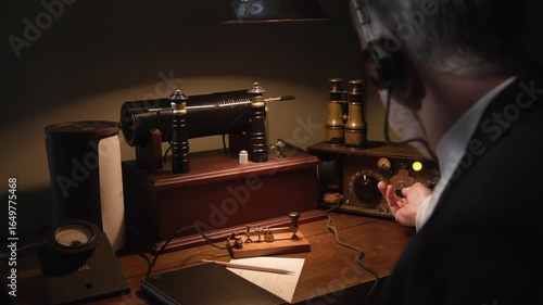 ships wireless operator sending SOS