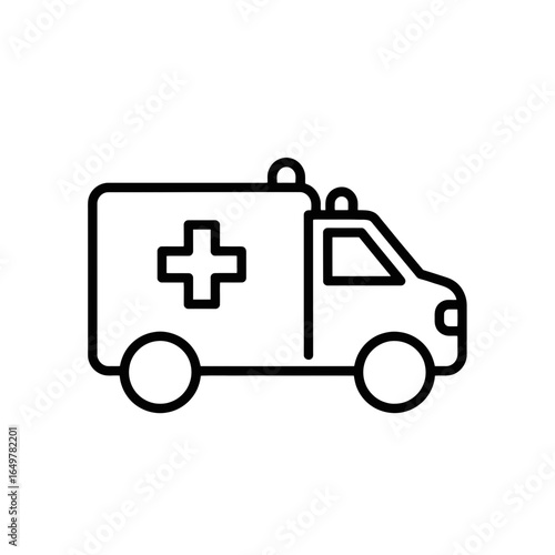 Ambulance icon representing emergency health services  