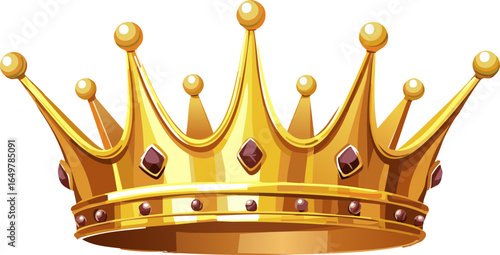 Shiny Golden Crown with Jewels
